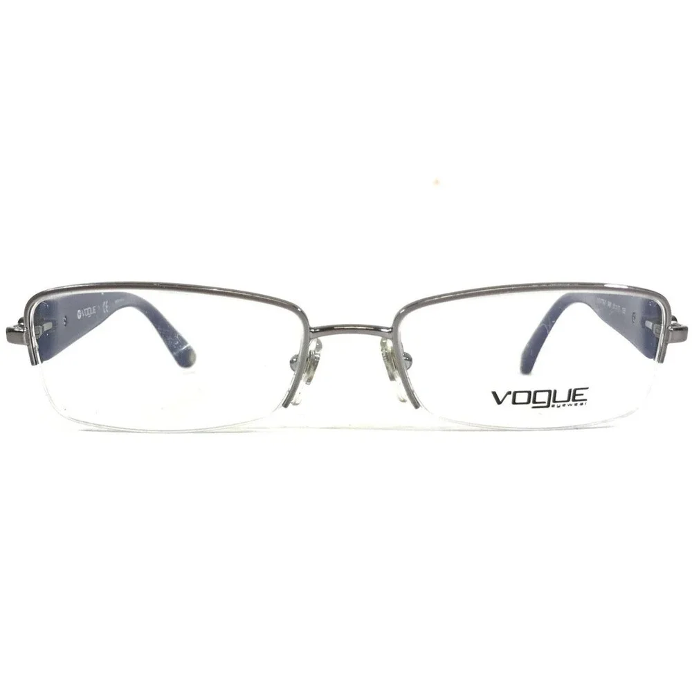 Vogue Eyeglasses Frames VO3779-B 548 Blue Silver Bows Crystals 51-17-135